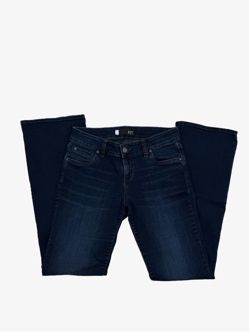 Kut from the Kloth Natalie High Rise Bootcut Jeans Dark Wash Size 8 - Picture 3 of 14